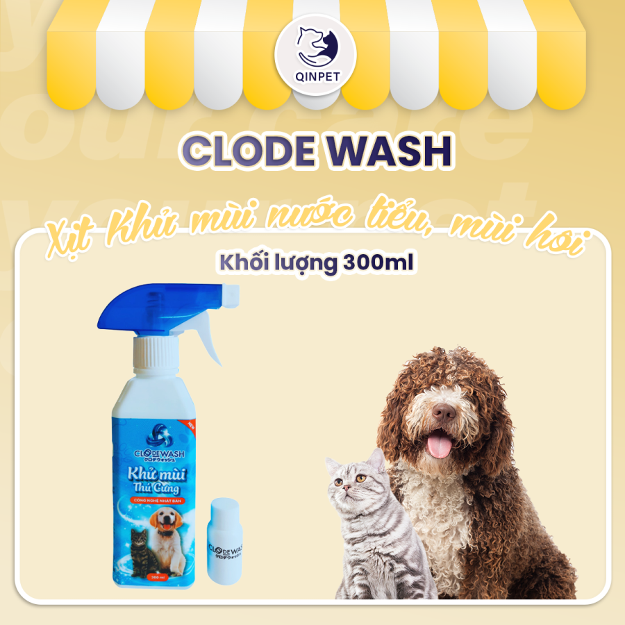 Xịt khử mùi Clode Wash 300ML - Công Nghệ Nhật Bản
