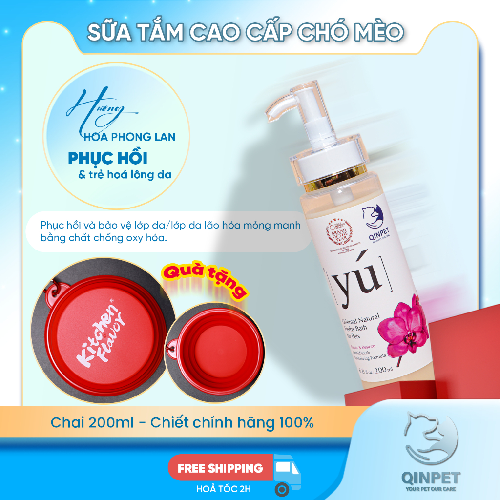 Sữa tắm Yú 200ml - Hoa Phong Lan